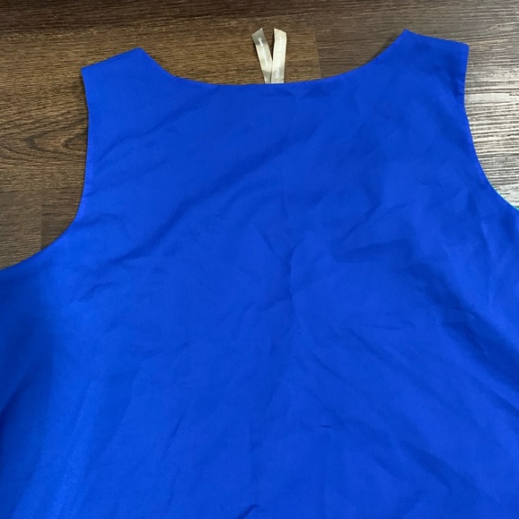 Penningtons Sleeveless Blue Tank Top +Green Lining - Picture 9 of 11
